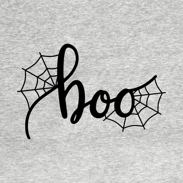 boo! Halloween spider web by PolkaDotsShop